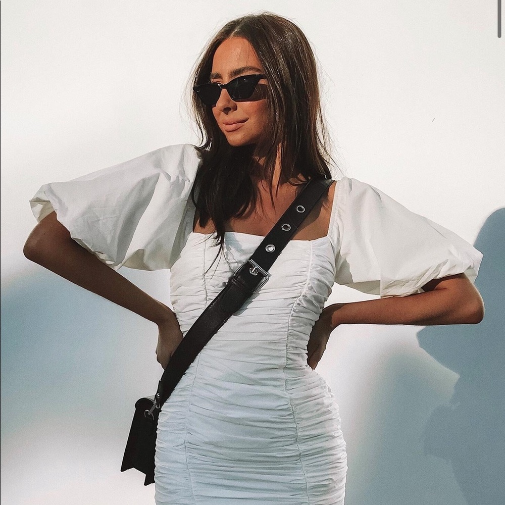 Mini white dress